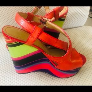 Nine West platform wedge sandals